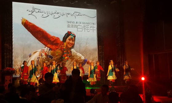 新疆铜锣湾中盛百货集团蒙古舞表演